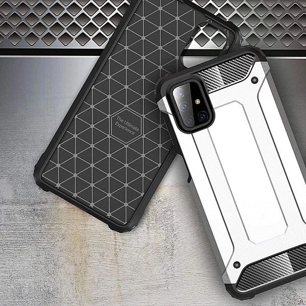 Hybrid Armor pancerne hybrydowe etui pokrowiec Samsung Galaxy M51 nieb