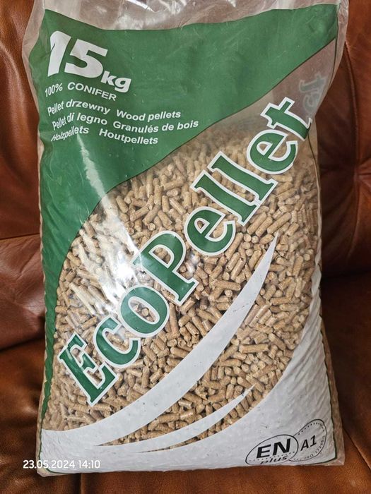 Pellet drzewny EcoPellet ENplus A1 6mm - paleta 975kg - dostawa gratis