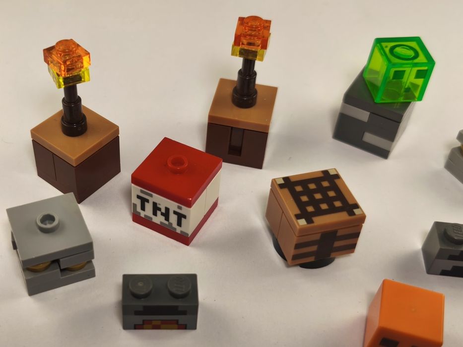 LEGO Minecraft mix elementów dynia TNT piec