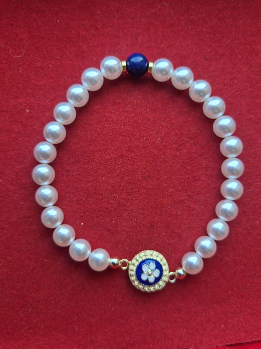 Pulseira Caramujo em Prata Dourada