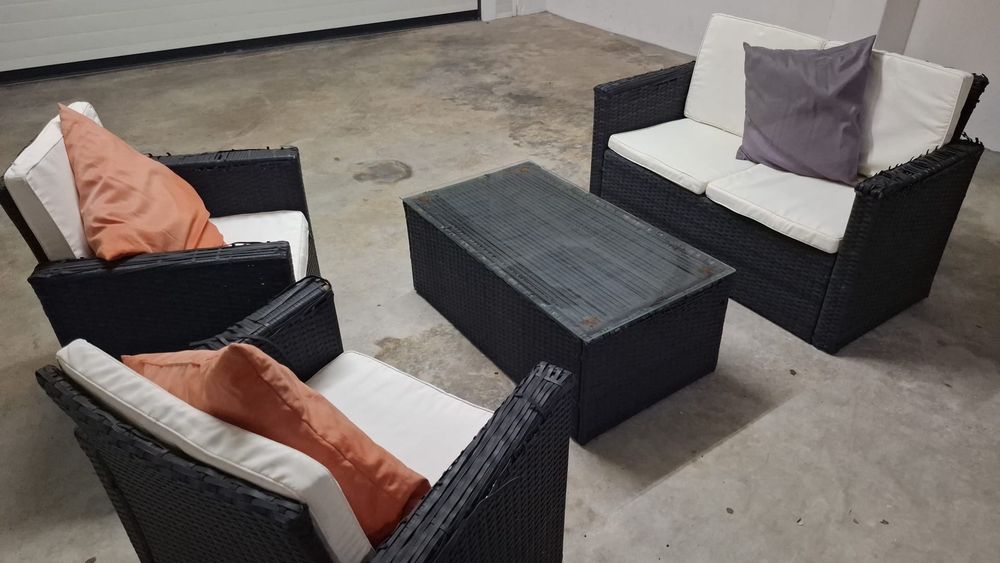 Conjunto de jardim/varanda (4 peças)