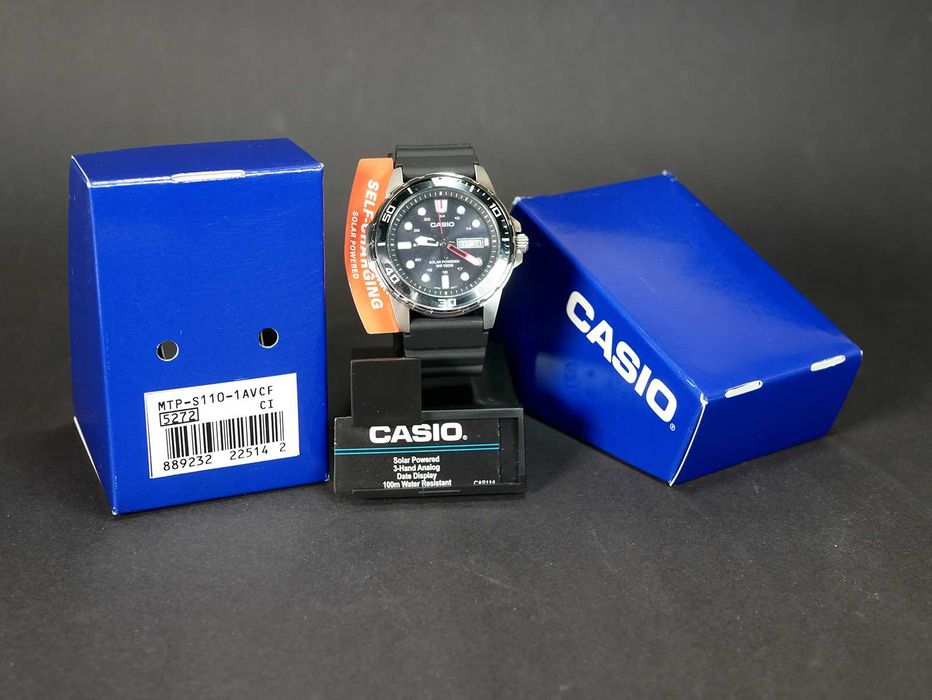 Casio MTP-S110L-1AV 47mm Solar Black