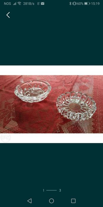 Cinzeiros em Cristal