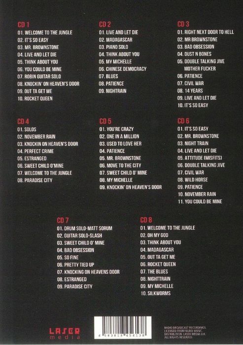 GUNS N' ROSES - The Best Days: Legendary Broadcast Recordings 8CD [EU]