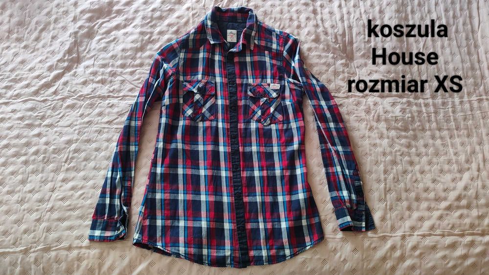 3 szt Koszule w kratkę House i Sinsay XS (34)