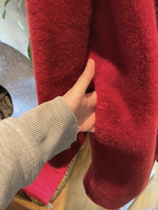 Casaco de pêlo sintético Mango novo