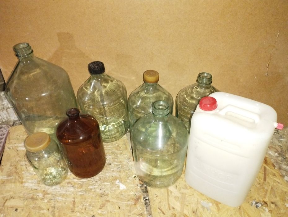 Бутлі 20л, 10л, 5л, 3л (стекло)