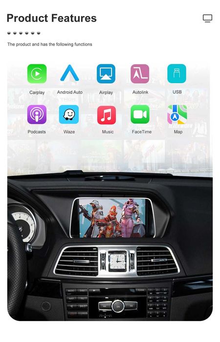 Modulo Mercedes Becker Map Pilot Carplay Androidauto
