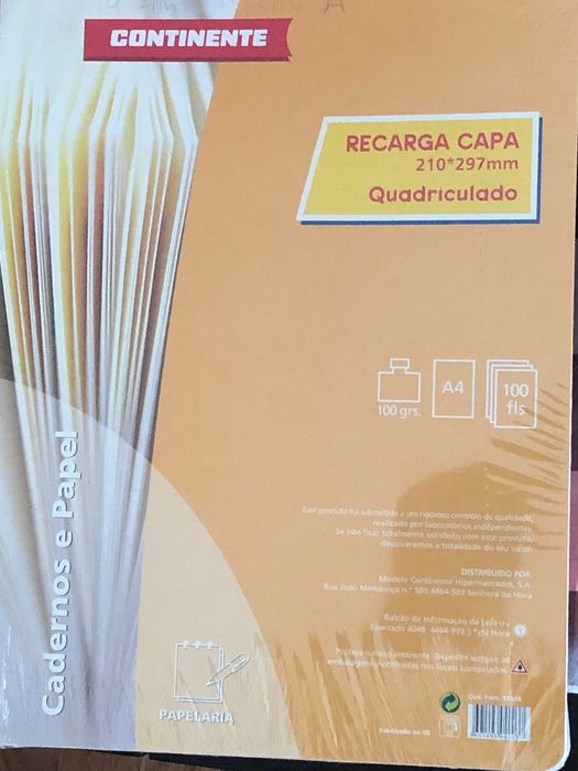 Recargas A4 Quadriculado e Pautado