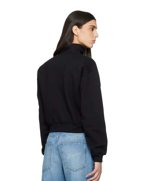 Світшот Jacquemus Gros Grain Zipped-Rollneck Sweatshirt Black