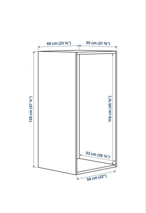 Szafka z otwartymi półkami Ikea