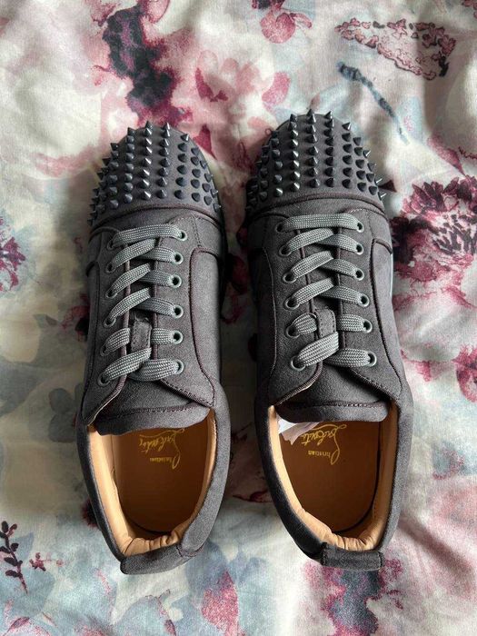 Christian Louboutin Junior Spikes grey  45eu nowe