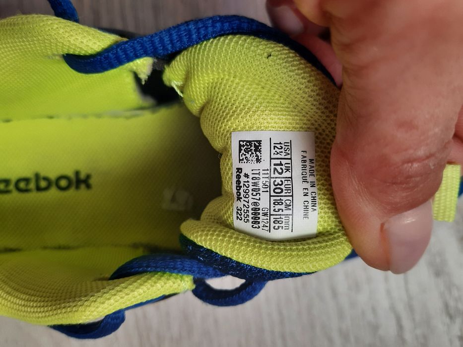 Легкие летние кроссовки Reebok Rush Runner кросівки черевики 19.5см р.30-30.5