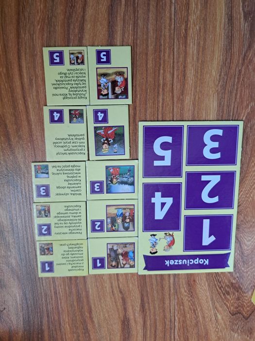 Bajkowa gra z loteryjką i grą pamięciowa