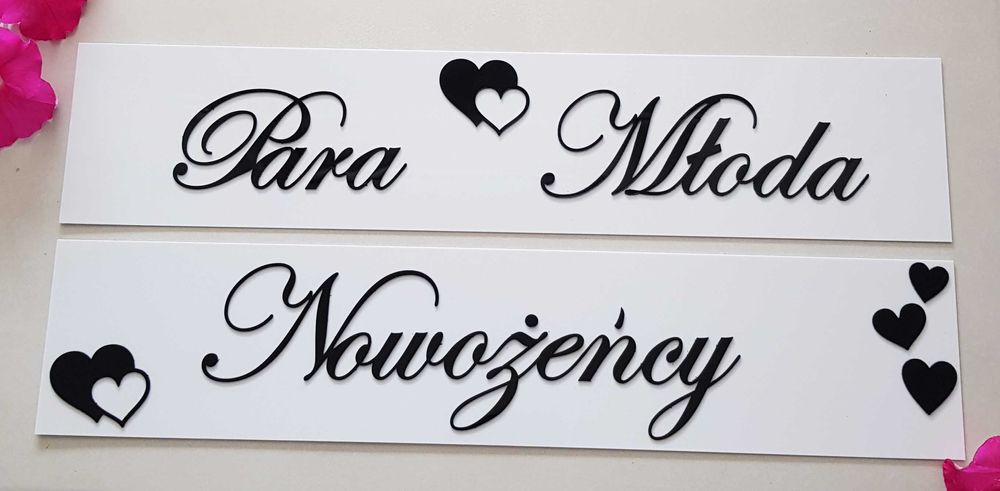 Rejestracja auto ślubne