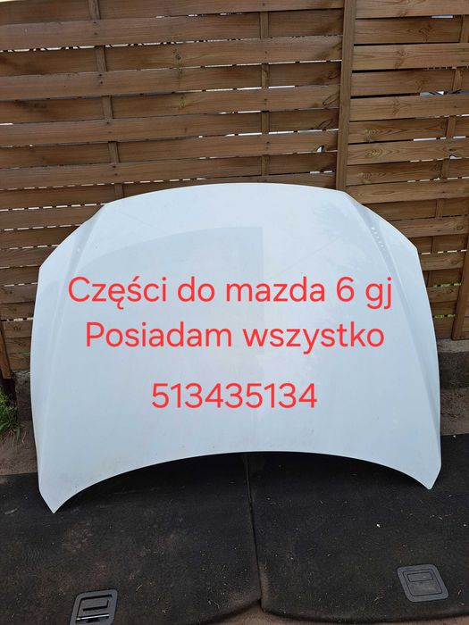 Maska zderzak lampy drzwi błotnik przod tyl klapa bagażnika Mazda 6 III gj/gl