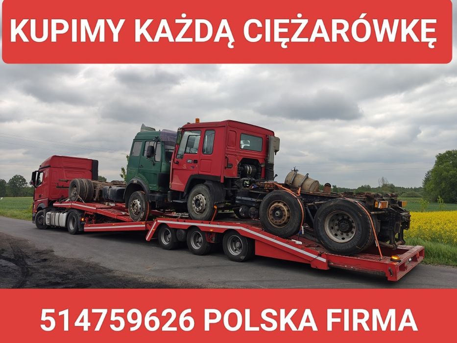 Skup aut  ciężarowych na export