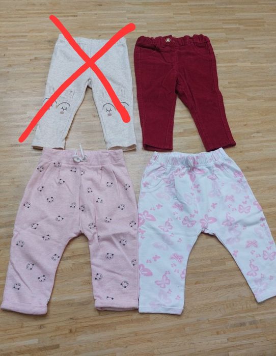 Spodnie r.74  3 pary