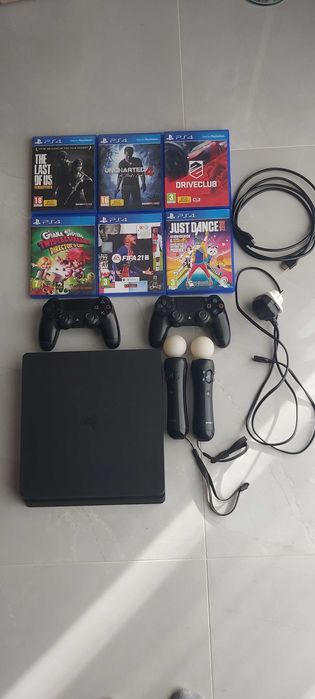 Konsola Sony PS4 1TB,Slim,komplet z grami