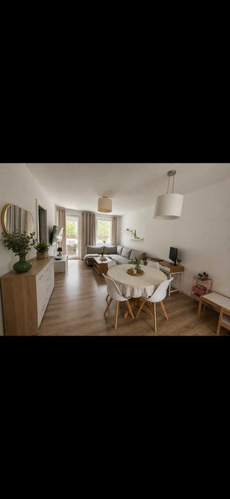 Nowoczesne mieszkanie 42 m² z ogródkiem (40 m²) i garażem – Osiedle Niwa, Głogów Młp
