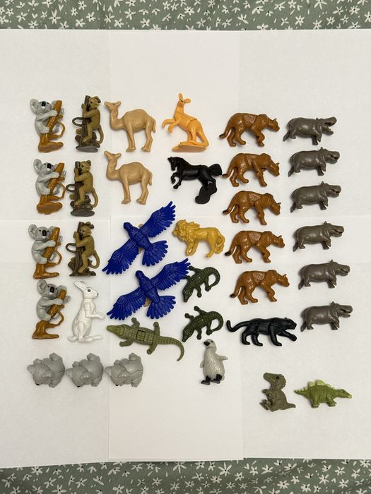 Kinder, кіндер, киндер (новорічні, звірі, різноманітні та dc playmobil