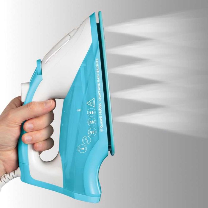 Russell Hobbs żelazko parowe 2400W, Light & Easy Brights Aqua