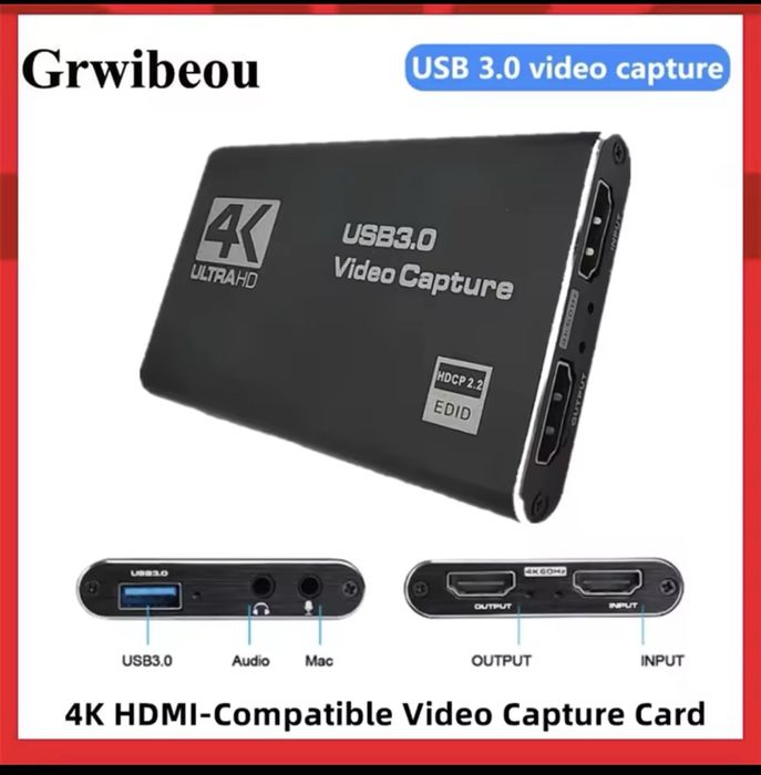 HD - карта відеозахоплення 4K 1080P 60fps