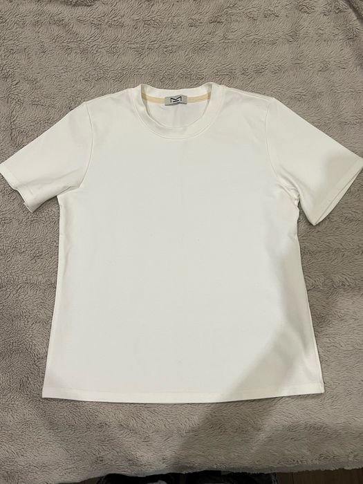 Біла футболка; S; MK manufacture (український бренд)