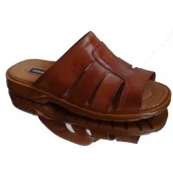 Skórzane klapki męskie BnW - idealne na szeroką stopę