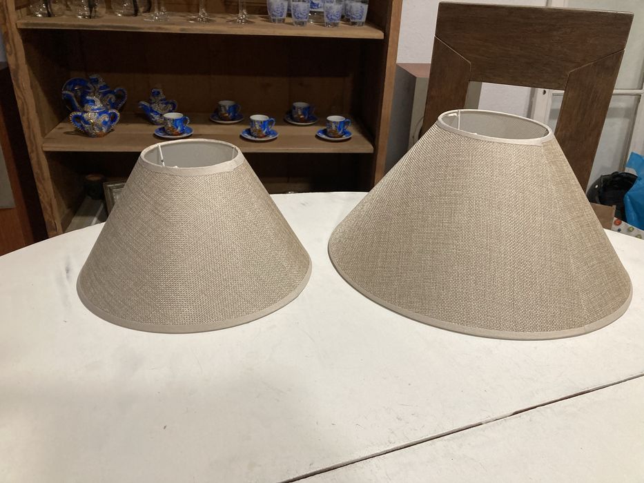 2 Abajour em tecido
