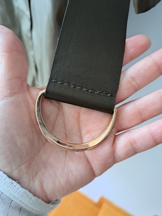 Vestido Zara em semi pele verde M