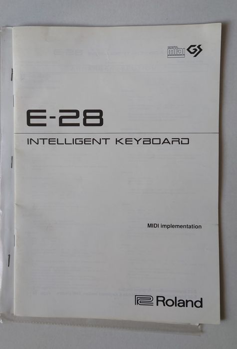 Instrukcja obsługi Roland E-28 E28