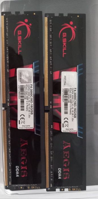 Модуль пам'яті для комп'ютера DDR4 16GB (2x8GB) 3200 MHz AEGIS G.Skill