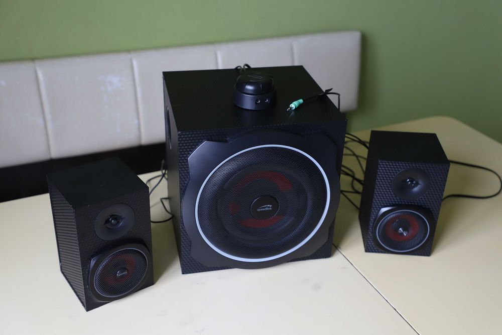 Колонки Speedlink Gravity Carbon RGB Subwoofer BT (2 динаміки + сабвуфер)