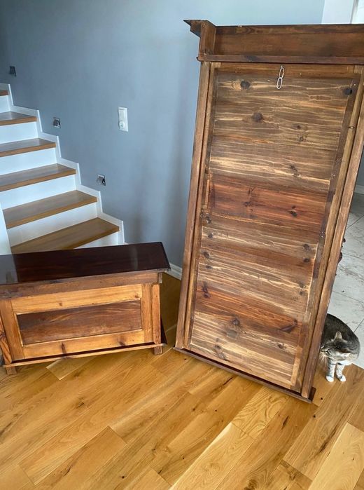 Duże lustro neorenesansowe orzech Antyk