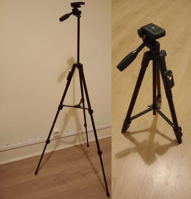 Tripé para fotografar e filmar.