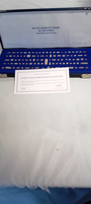 Vendo colecção de 100 selos em prata  925