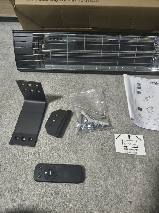 Lampa cieplna, promiennik podczerwieni dysis z pilotem i regulacją tem