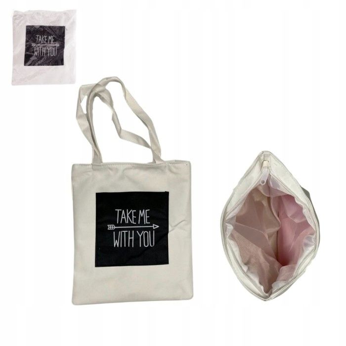 Modna torebka damska na lato materiałowa