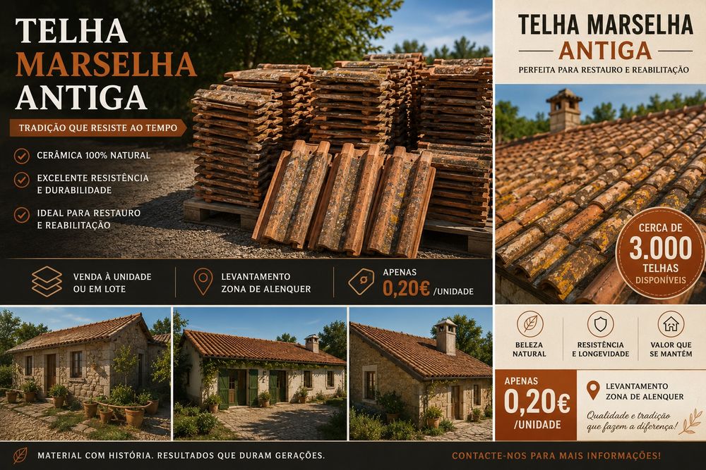 Telha Marselha Antiga Original