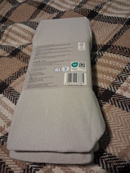 Okazja! Prześcieradło 160x200 bawełna Smukee jasnoszare z gumką nowe