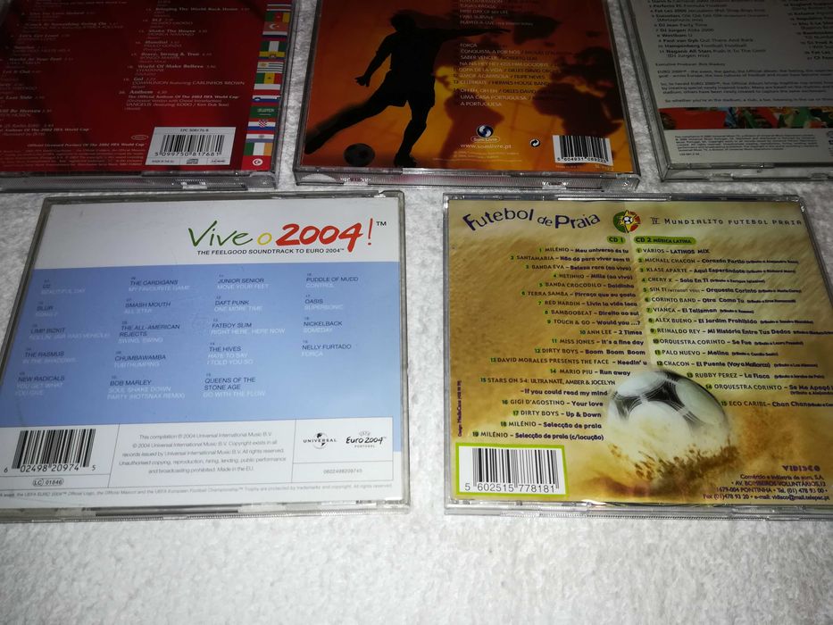 torneios de futebol (mundial, europeu, mundialito praia) cds raros