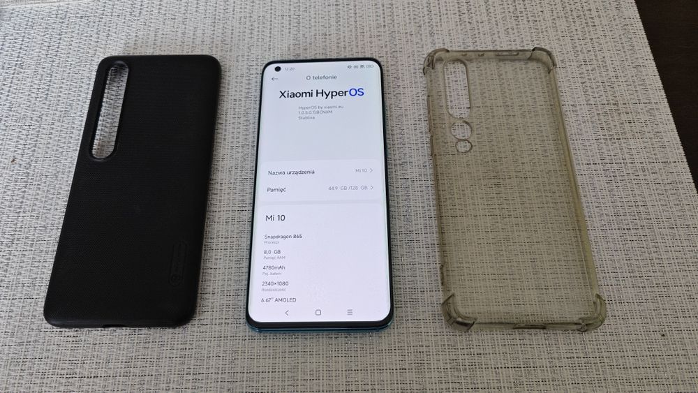 Xiaomi Mi 10 5G 8/128GB flagowy HyperOS nowa bateria etui