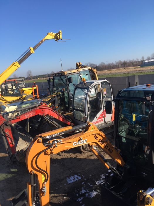 Wynajem minikoparki zwyzki sprzetu budowlanego