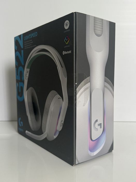 Навушники з мікрофоном Безродотова ігрова Гарнітура Logitech G522 Lightspeed White Білий (981-001550)