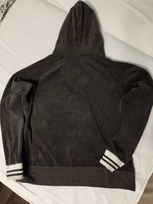 Bluza z kapturem kangurka szara welurowa Mossimo Supply CO rozmiar XXL