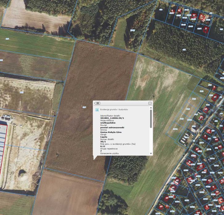 Działka inwestycyjna  6,11 ha usługowo - przemysłowa !