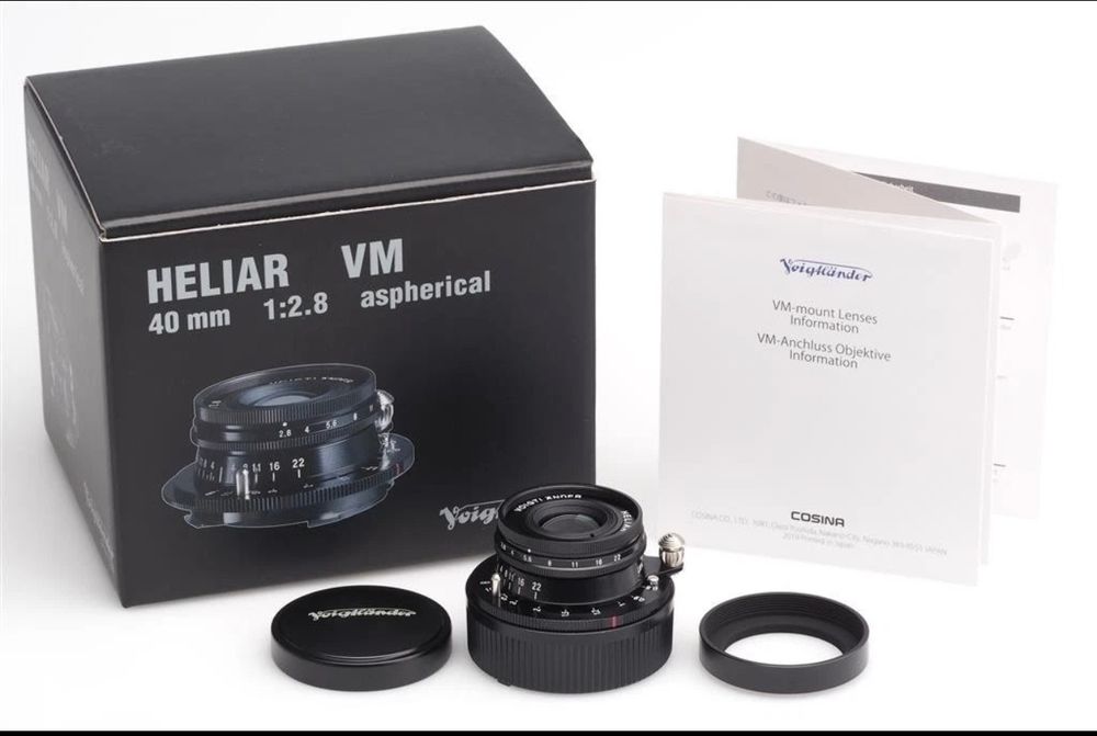 Voigtländer Heliar 40mm f/2.8 Aspherical VM Leica M Mount objetiva