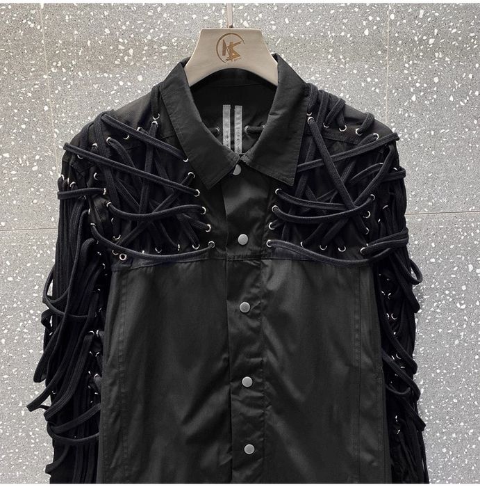 рик овенс джакет Rick Owens Tecuatl Megalaced Worker Jacket — zdjęcie 3