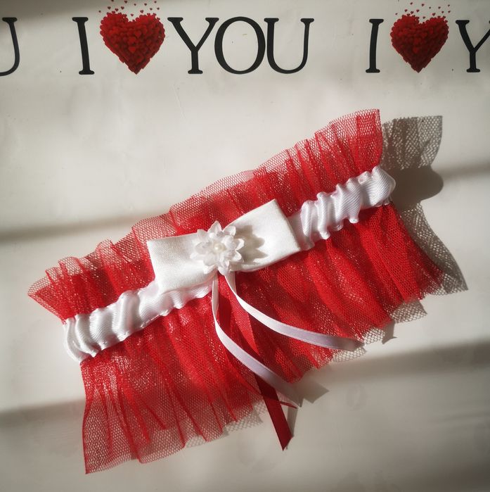 Подвязка на ногу Свадебная подвязка  Підв"язка для нареченої